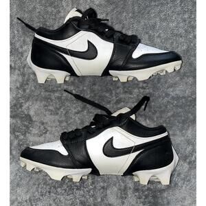 Nike Air Jordan 1 Low TD Panda Black White Football Cleats FJ6245-100 Mens 7.5